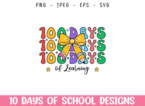 100 Days of Learning School Life Kids Graphics and Crafts