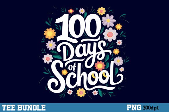 100 Days of School, Boho Floral Design