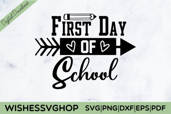 First Day of School SVG PNG: Graphics and Crafts for Real Publishing