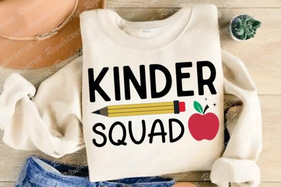 Kinder Squad SVG Design, Teacher SVG