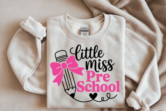 Little Miss Preschool PNG SVG for Crafts and Graphics