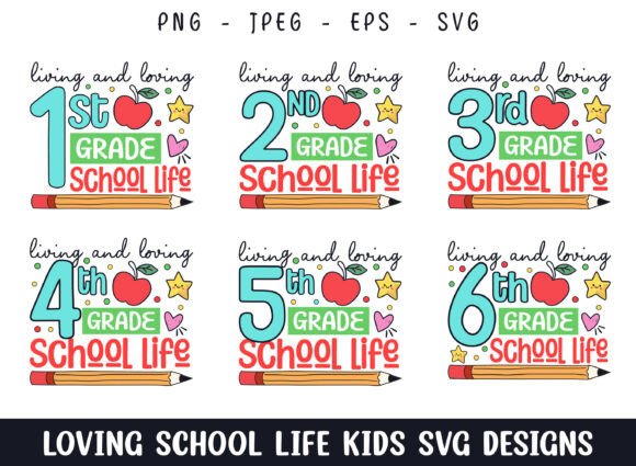 Loving School Life 100 Days School SVG