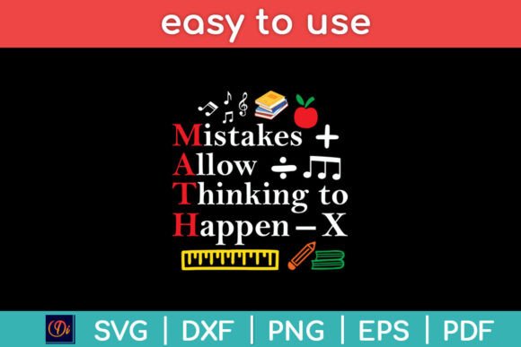 Mistakes Allow Thinking to Happen - Math Graphics