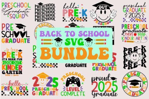 Preschool Graduate 2025 SVG Bundle: Graphics and Crafts