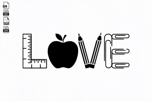 Teacher SVG, Love Teacher, Cricut Svg