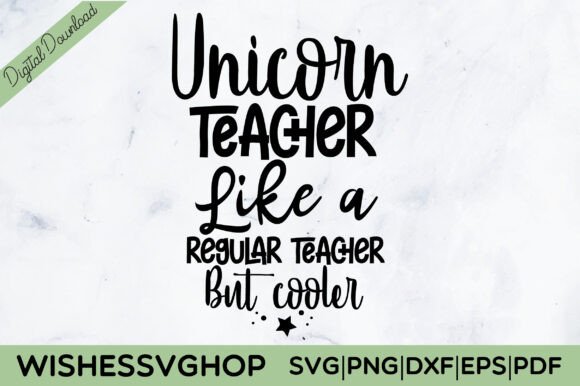 Unicorn Teacher SVG PNG: Graphics for Creative Crafts